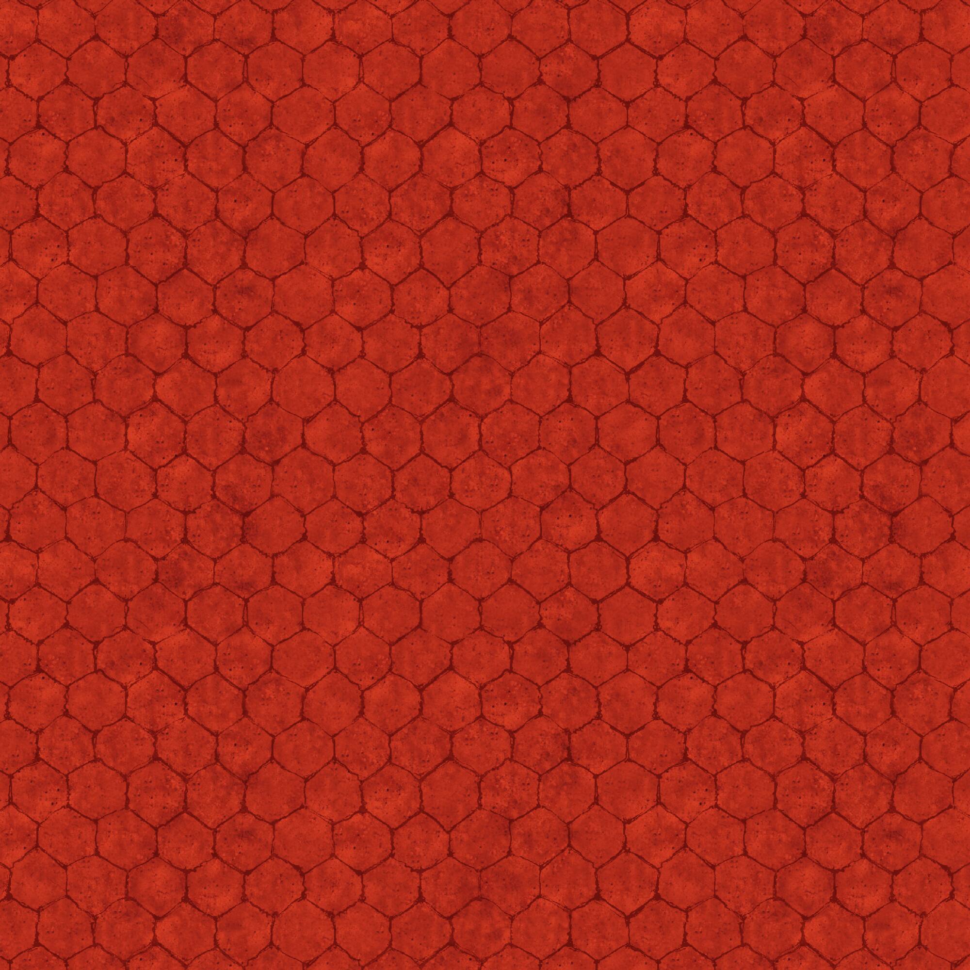 Springs Creative Crown Roost Red Chicken Wire Cotton Fabric